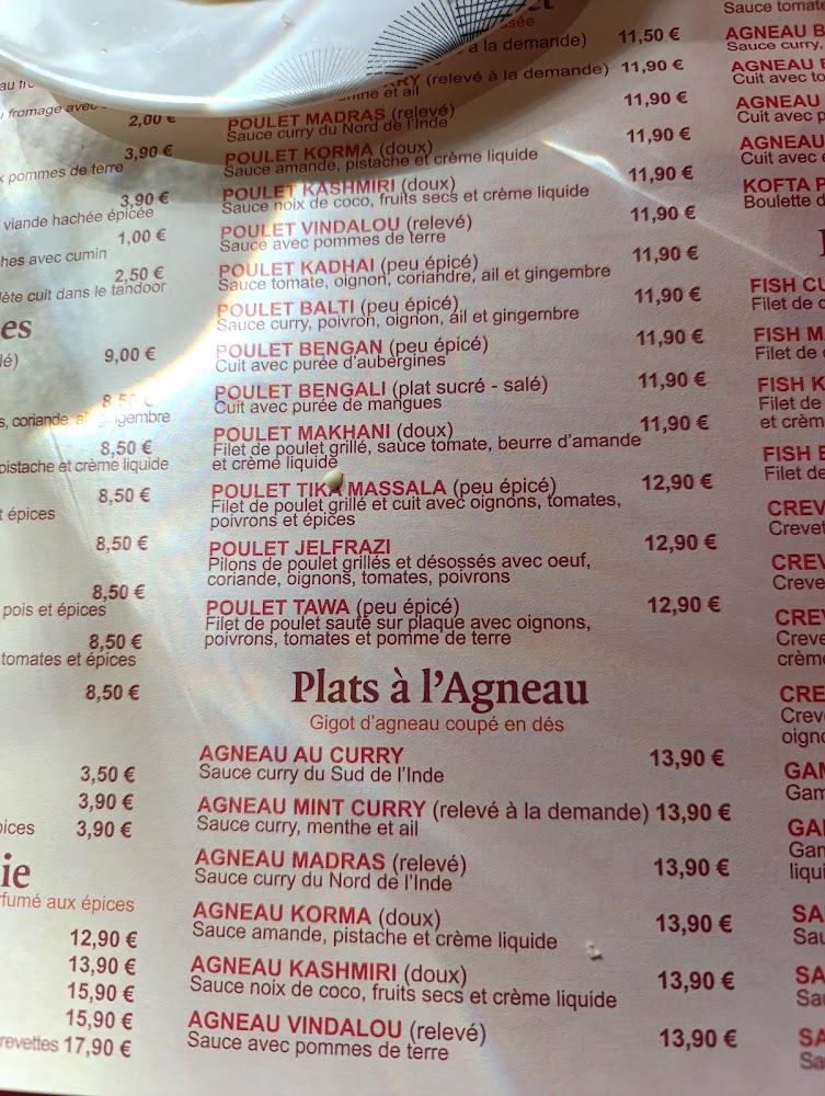 Jardin du kashmir - Menu Image 2